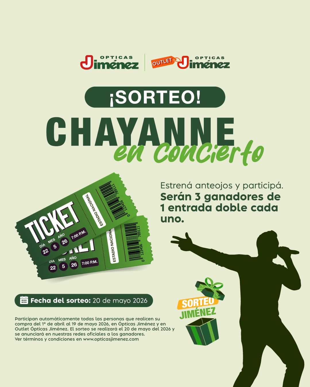 Sorteo de entradas para el concierto de Chayanne